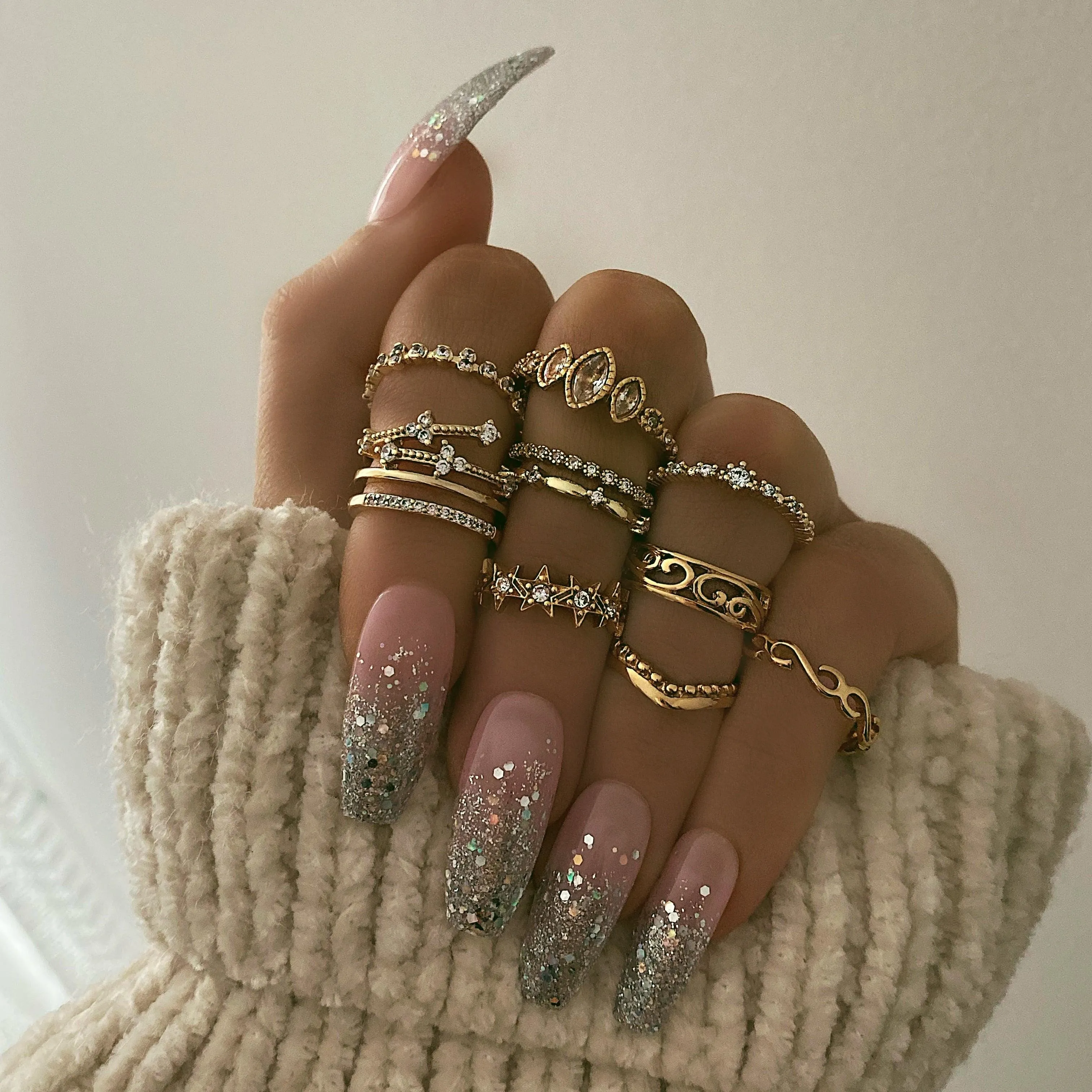 Chevron Midi Ring