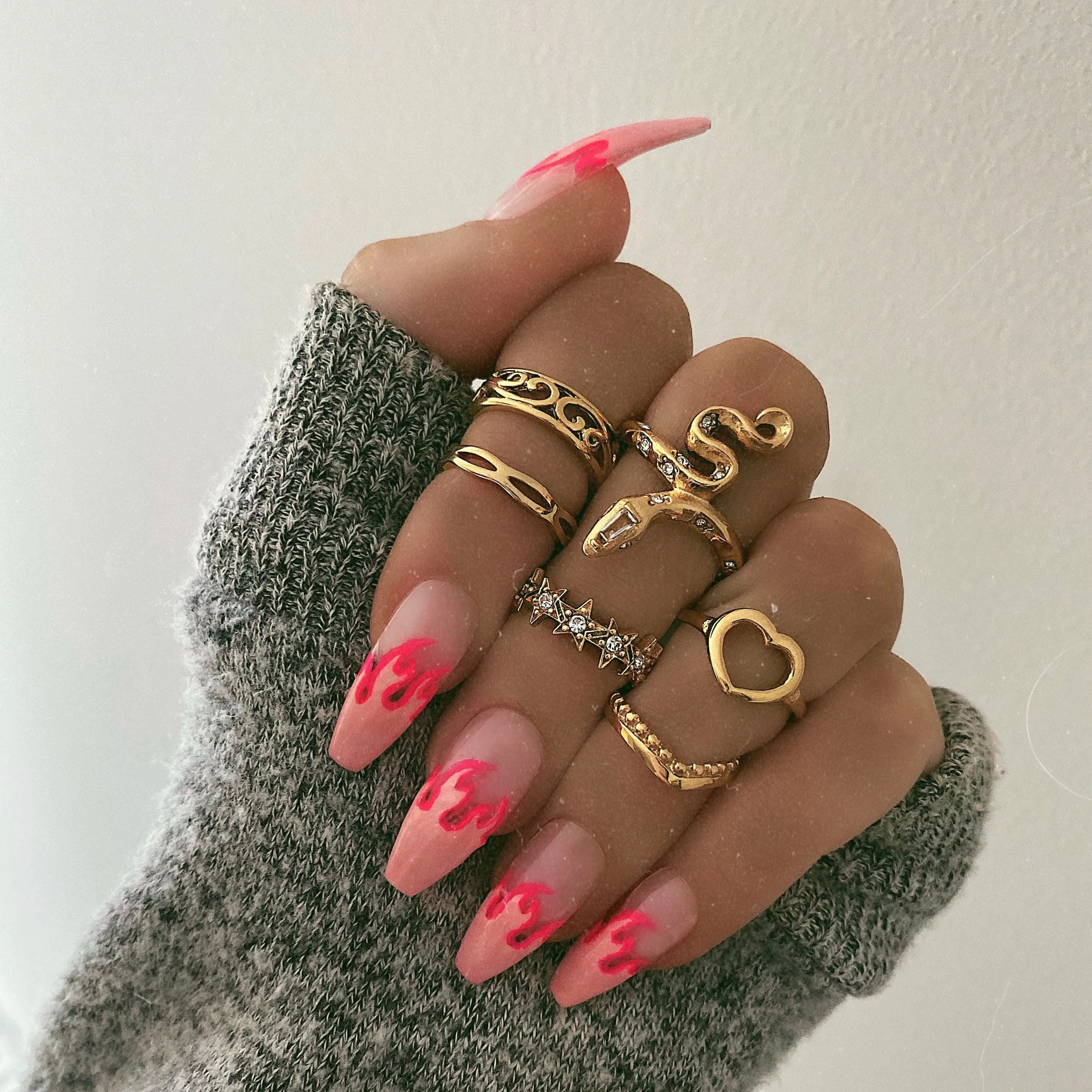 Chevron Midi Ring