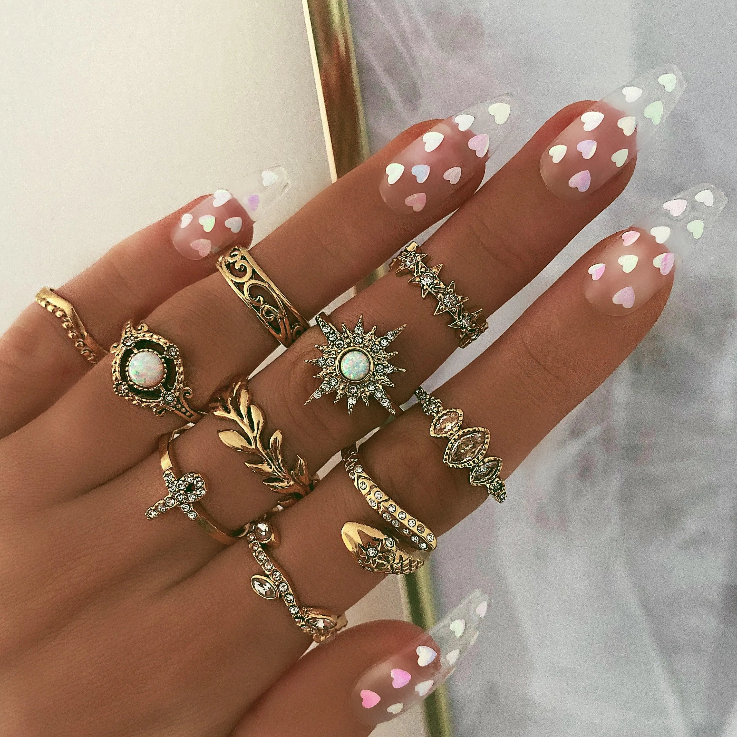 Chevron Midi Ring