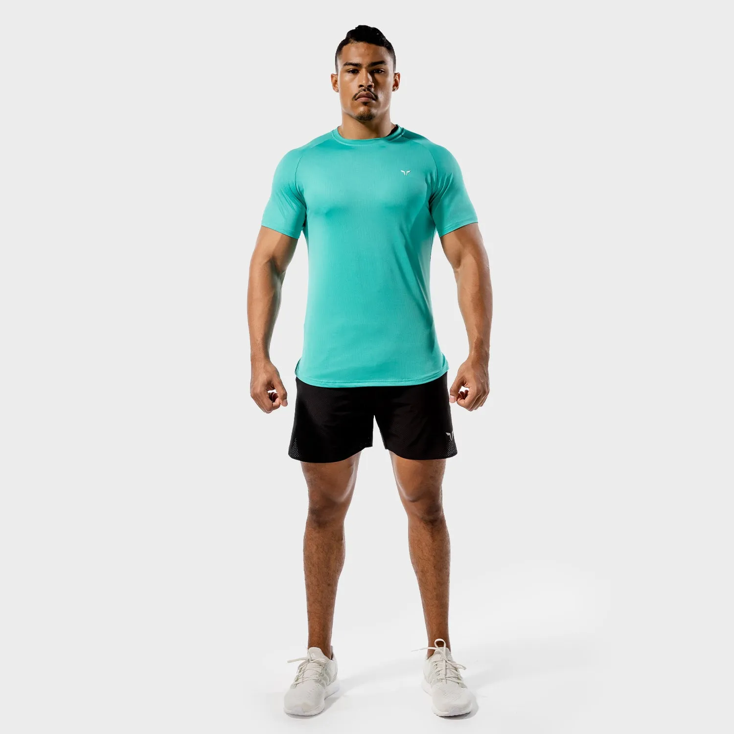 Core Mesh Tee - Aqua