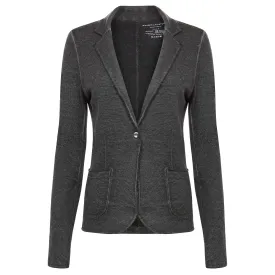 Cotton Cashmere Blazer - Dark Grey