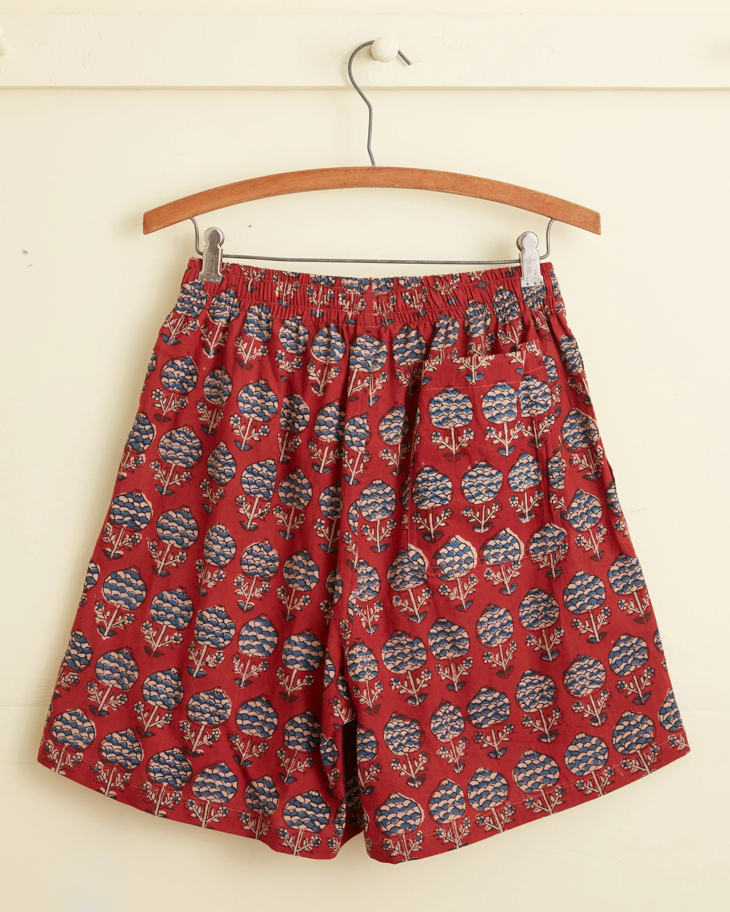 Dahlia Block Print Rugby Shorts