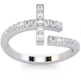 Diamond Cross Ring