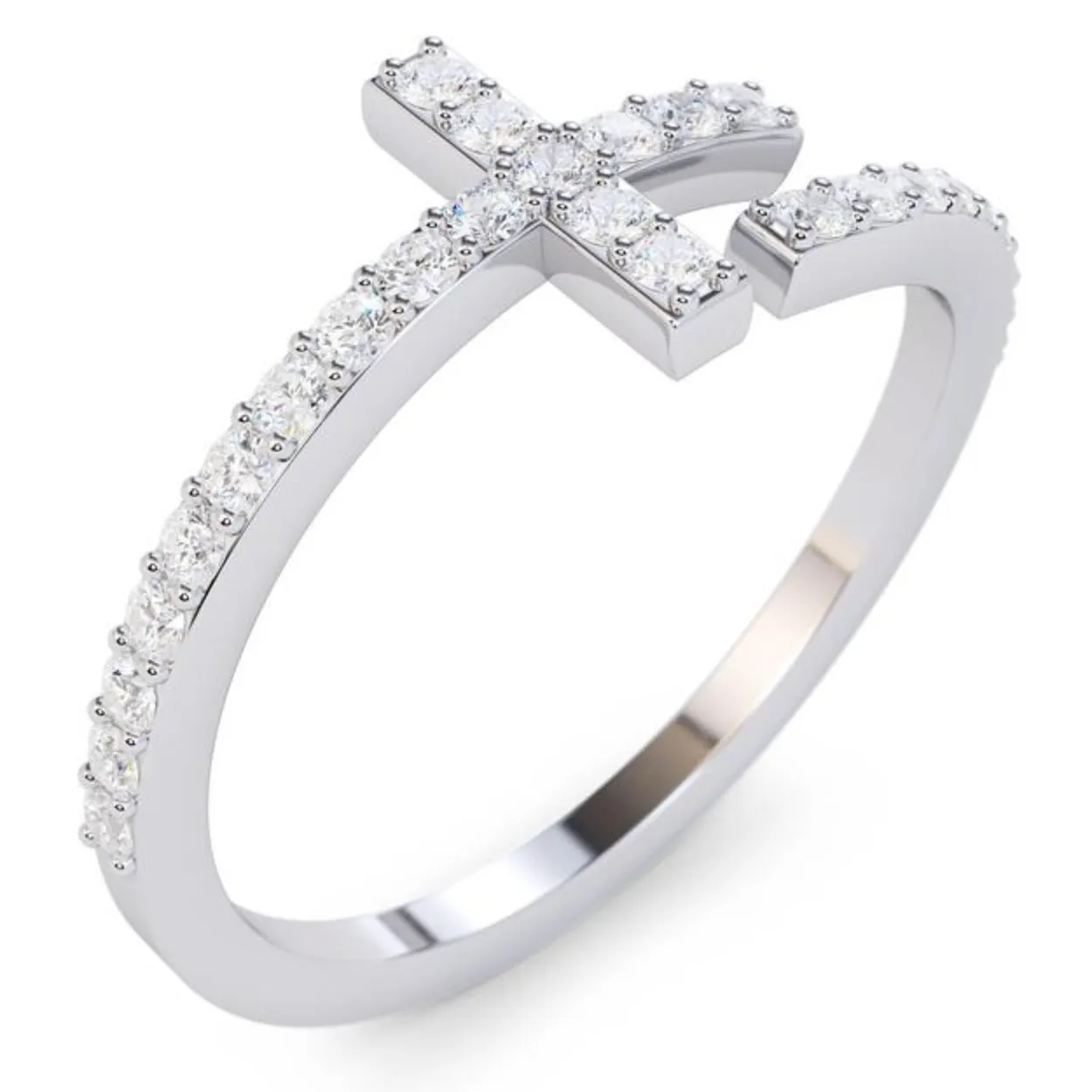 Diamond Cross Ring