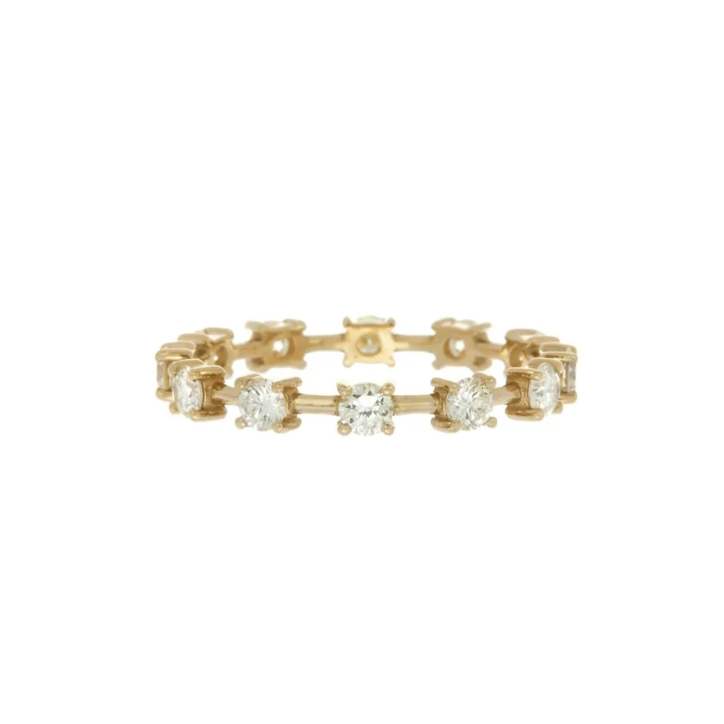 Diamond Tennis Eternity Band Ring