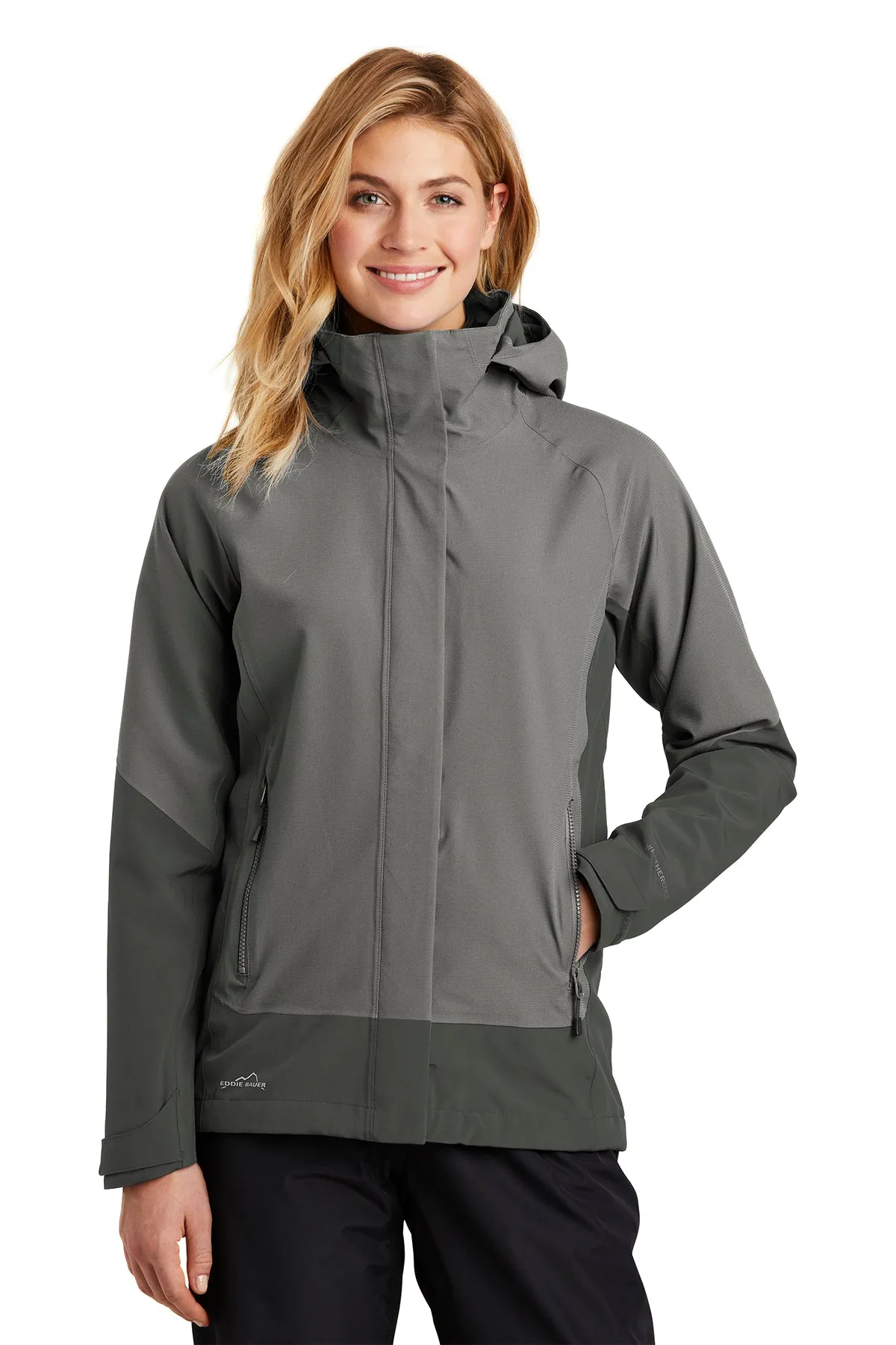 Eddie Bauer Ladies WeatherEdge Custom Jackets, Metal Grey