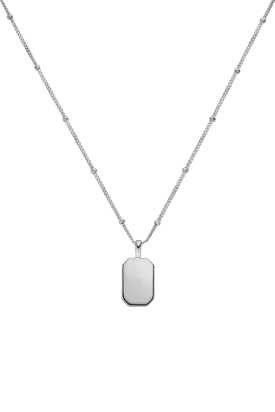 Engraving Necklace Oktagon Silver