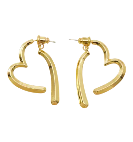 Esme Squiggle Heart Earrings