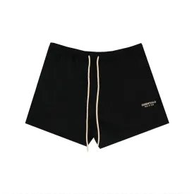 Essentials FW23 Jet Black Running Shorts