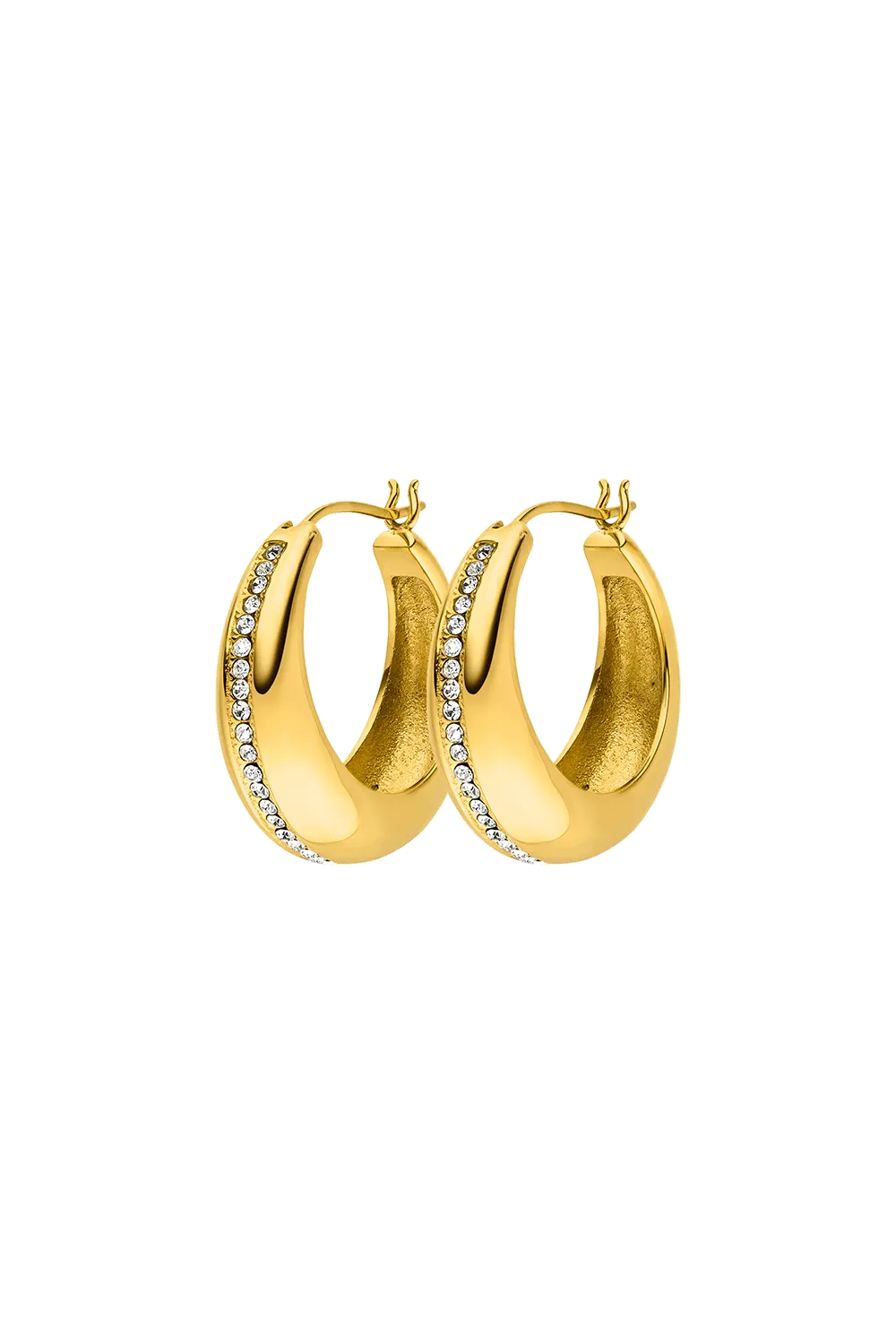 Eternal Pavé Hoops 14K Gold Plated