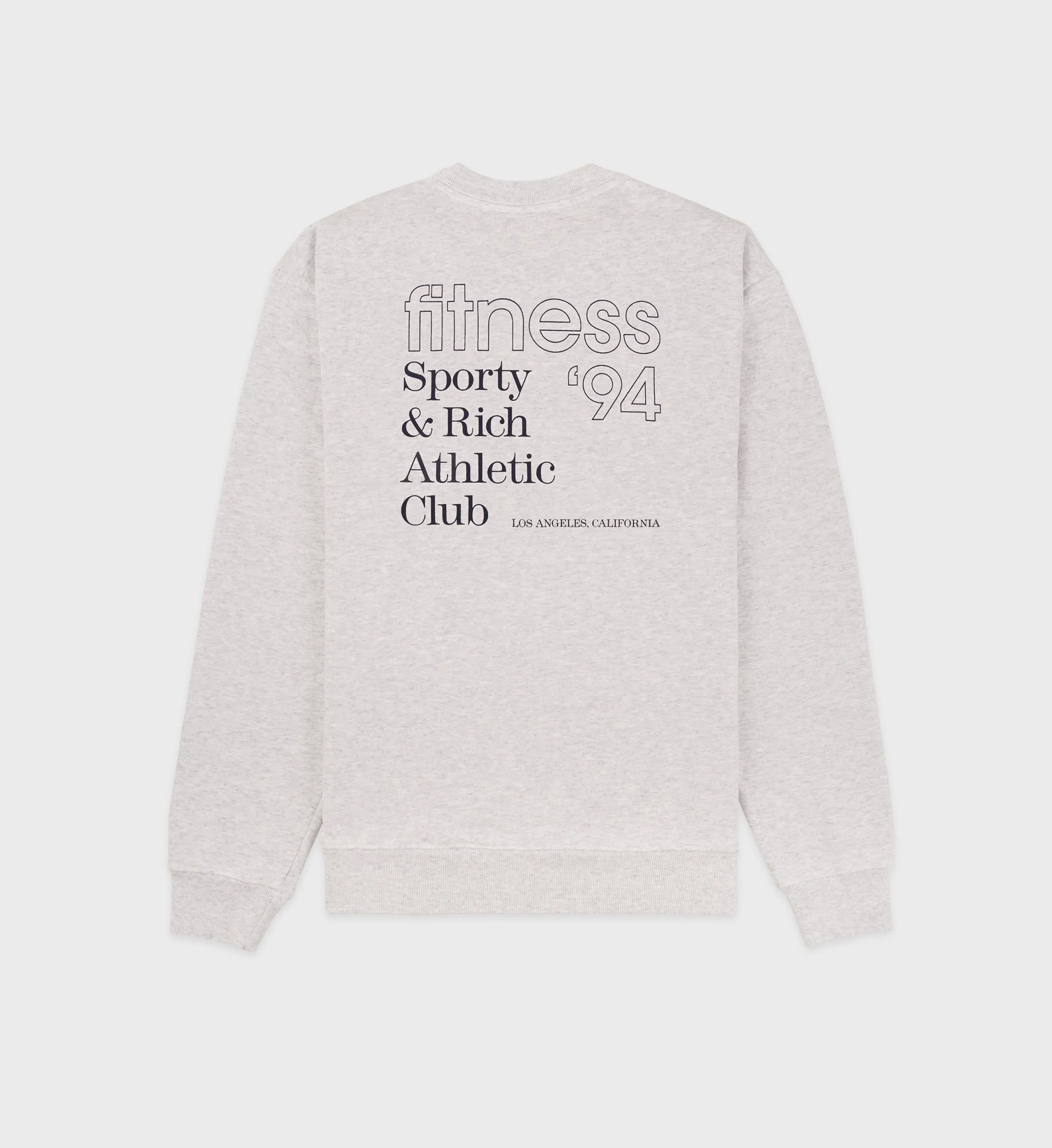 Fitness 94 Crewneck - Heather Gray/Navy