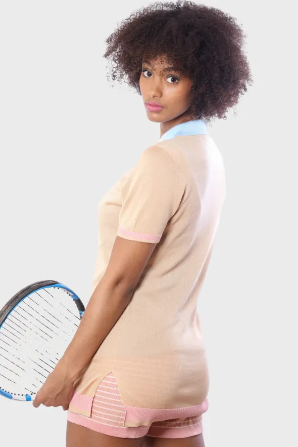 Fitted Tencel Tennis Dress & Shorts Set