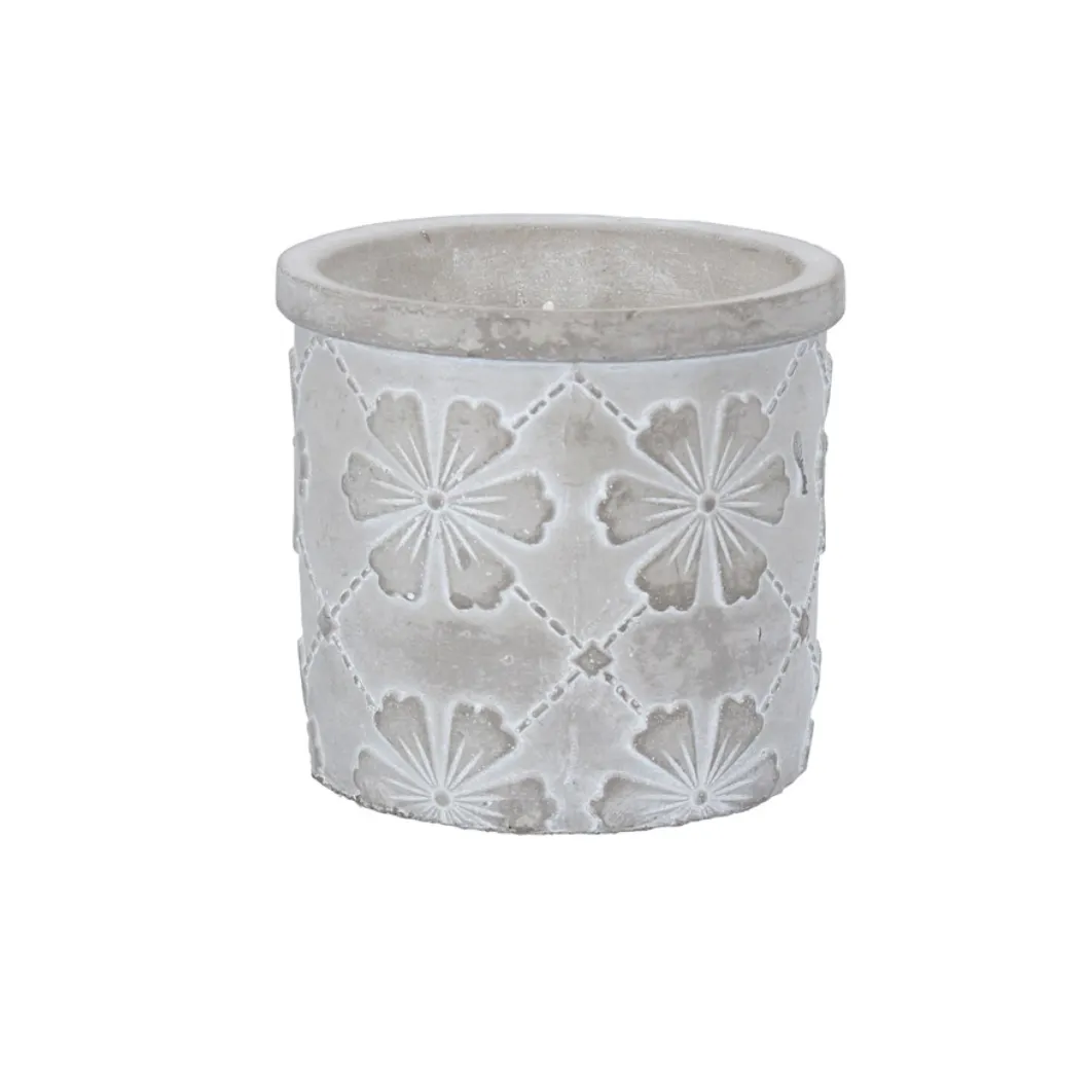 Floral Trellis Potted Citronella Candle