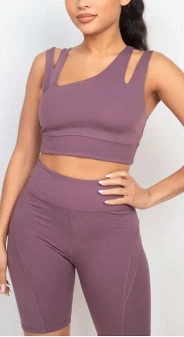 Give Me Strength Light Plum Top