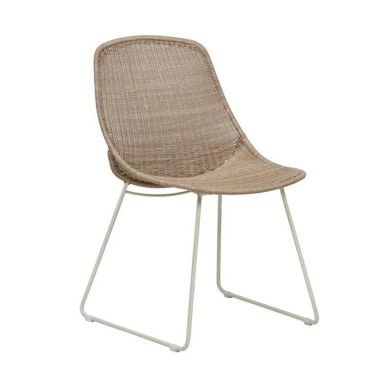 GlobeWest | Granada Scoop Closed Weave Dining Chair (Outdoor)