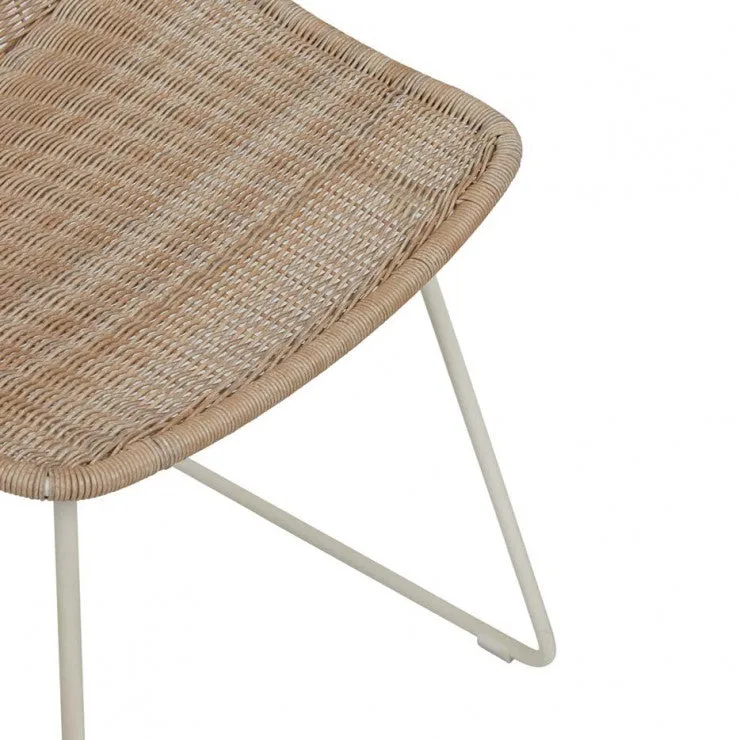 GlobeWest | Granada Scoop Closed Weave Dining Chair (Outdoor)