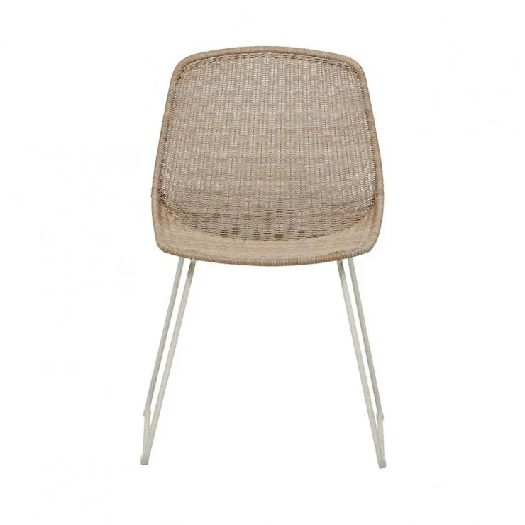 GlobeWest | Granada Scoop Closed Weave Dining Chair (Outdoor)