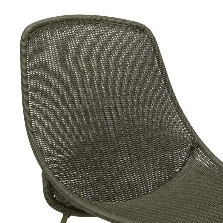 GlobeWest | Granada Scoop Closed Weave Dining Chair (Outdoor)