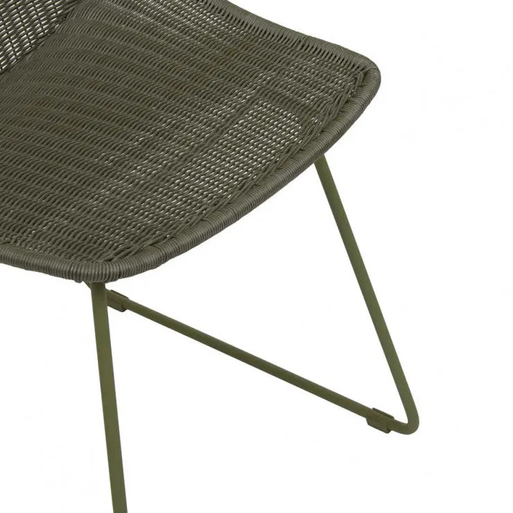 GlobeWest | Granada Scoop Closed Weave Dining Chair (Outdoor)