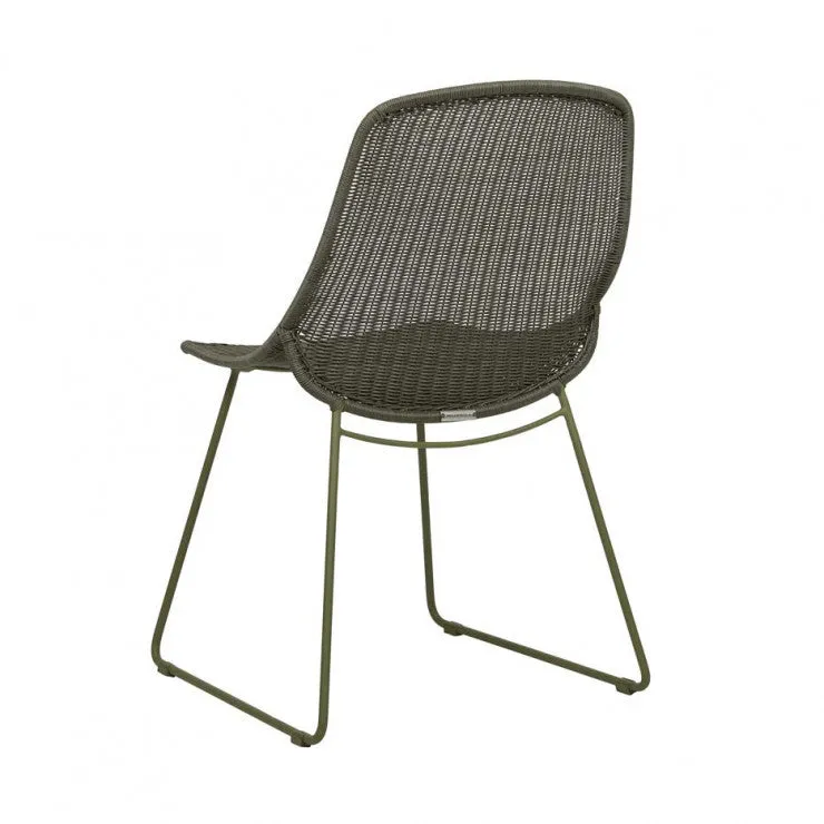 GlobeWest | Granada Scoop Closed Weave Dining Chair (Outdoor)