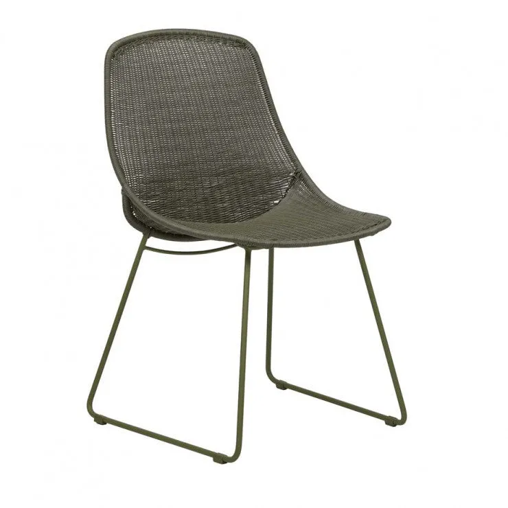 GlobeWest | Granada Scoop Closed Weave Dining Chair (Outdoor)