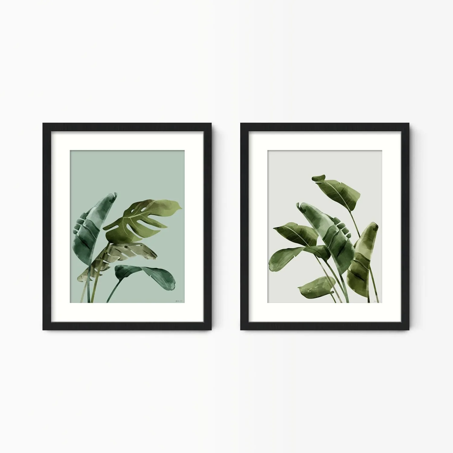 Green Botanicals Wall Art Set