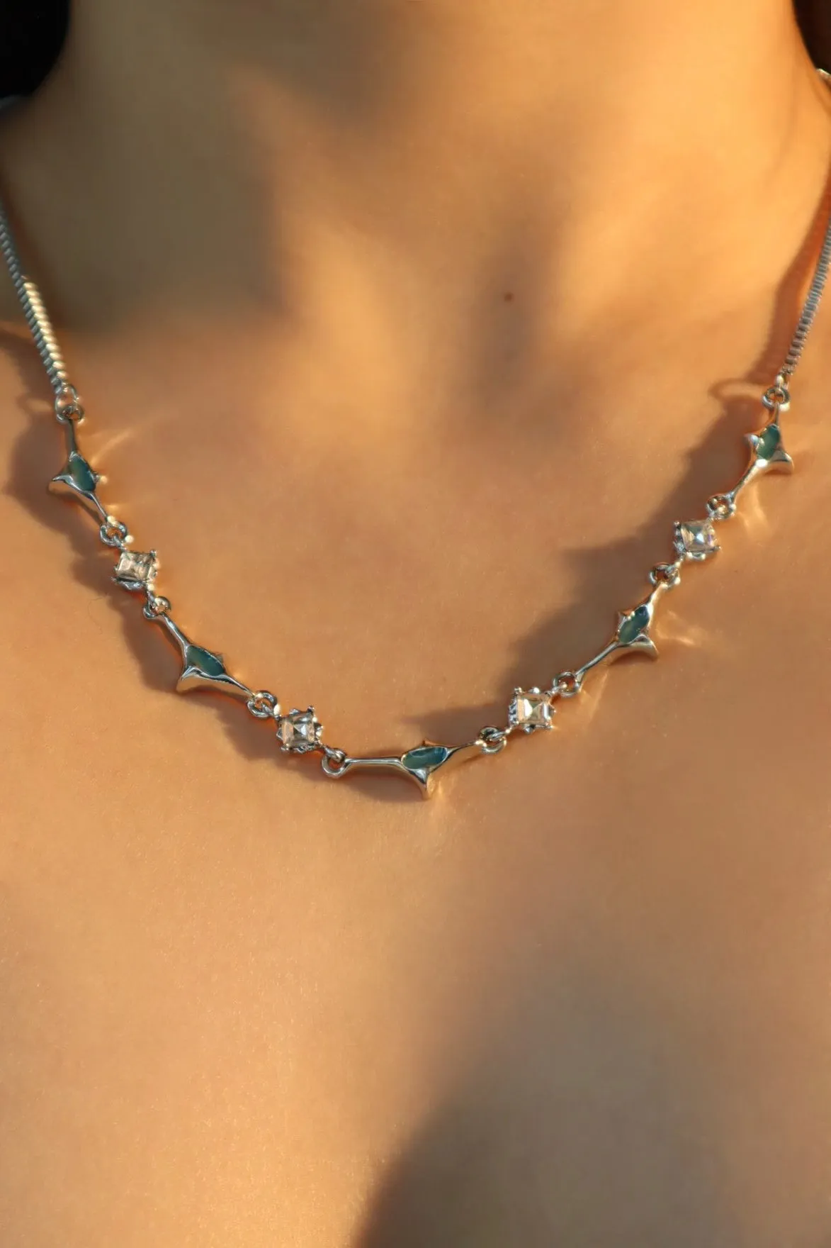 Green Tide Diamonds Necklace