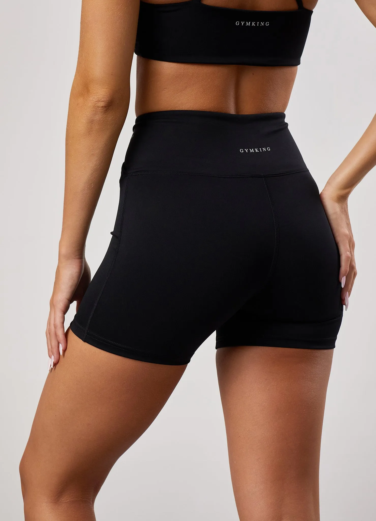 Gym King 365 4.5" Wrap Over Short - Black