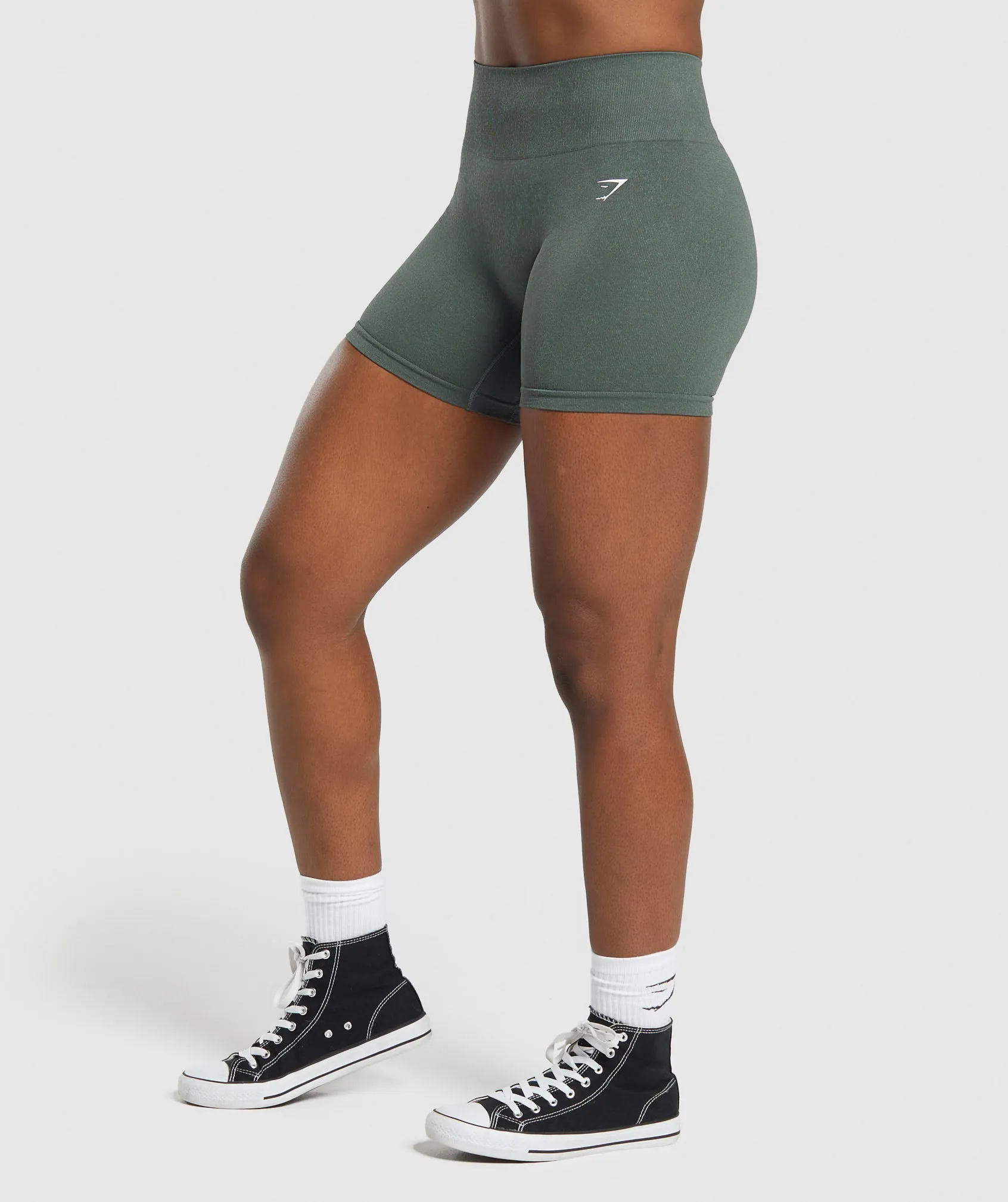 Gymshark Adapt Fleck Seamless Shorts - Slate Teal/Cargo Teal