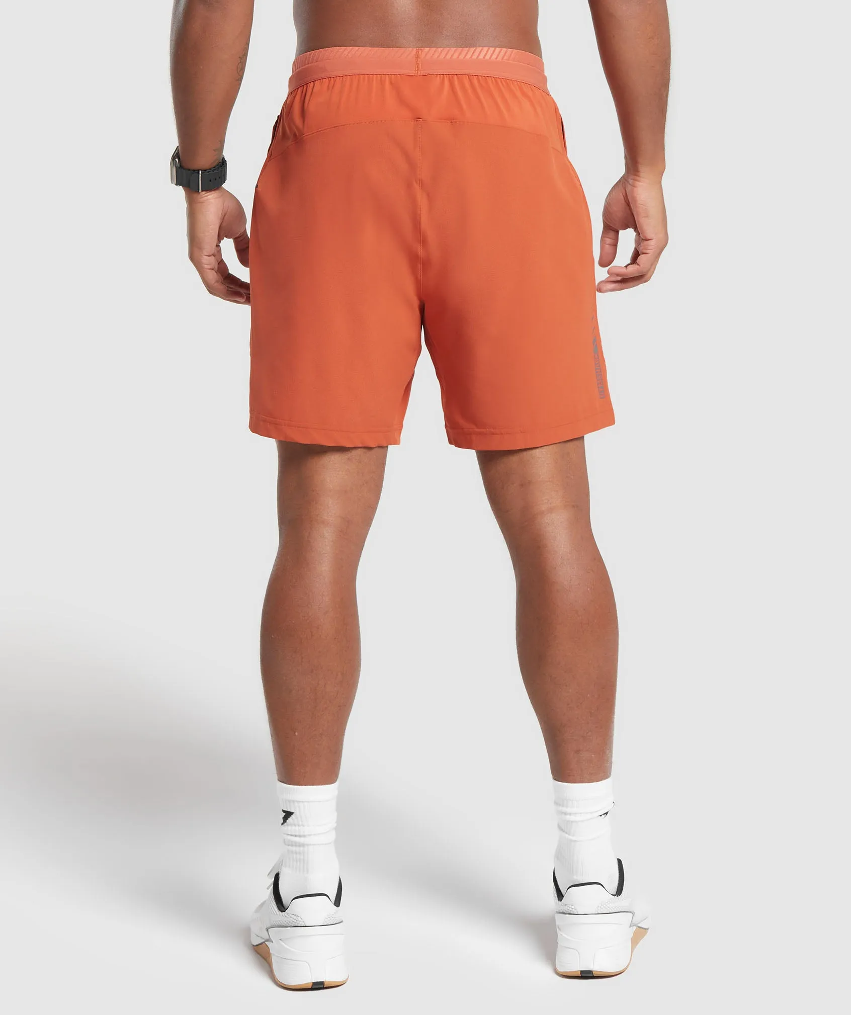 Gymshark Apex 7" Hybrid Shorts - Rust Orange