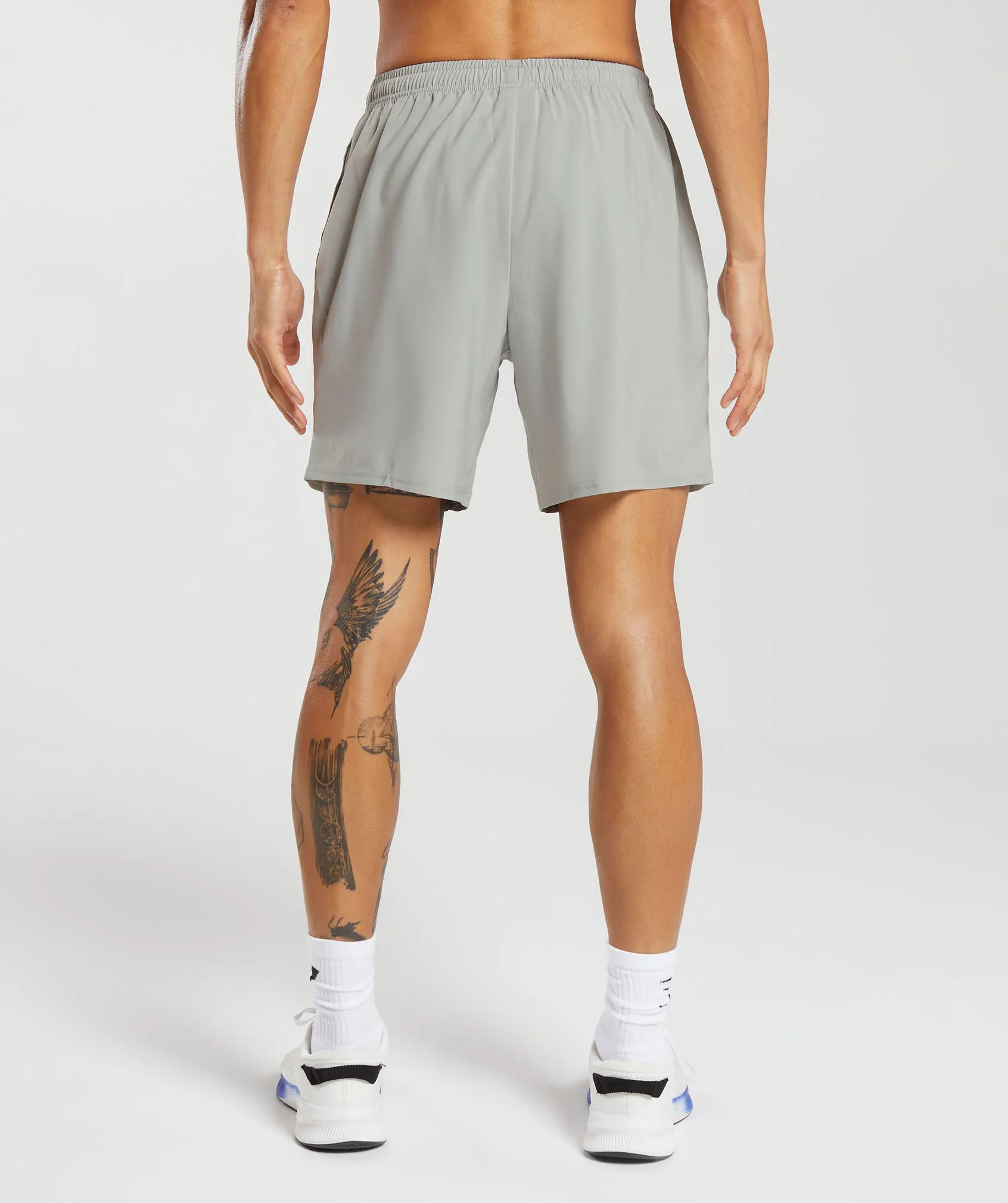 Gymshark Arrival 7" Shorts - Stone Grey