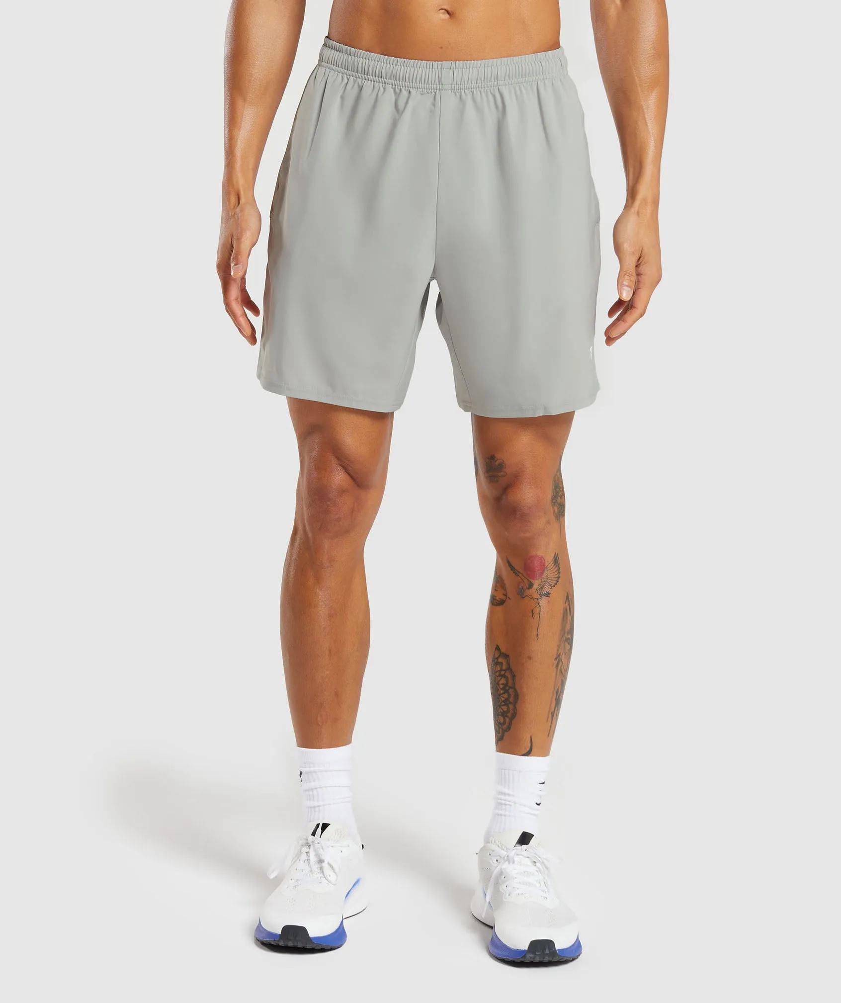 Gymshark Arrival 7" Shorts - Stone Grey