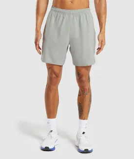 Gymshark Arrival 7" Shorts - Stone Grey