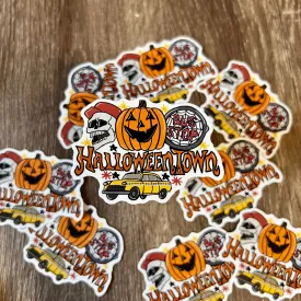 Halloween town Vinyl Water Bottle Sticker