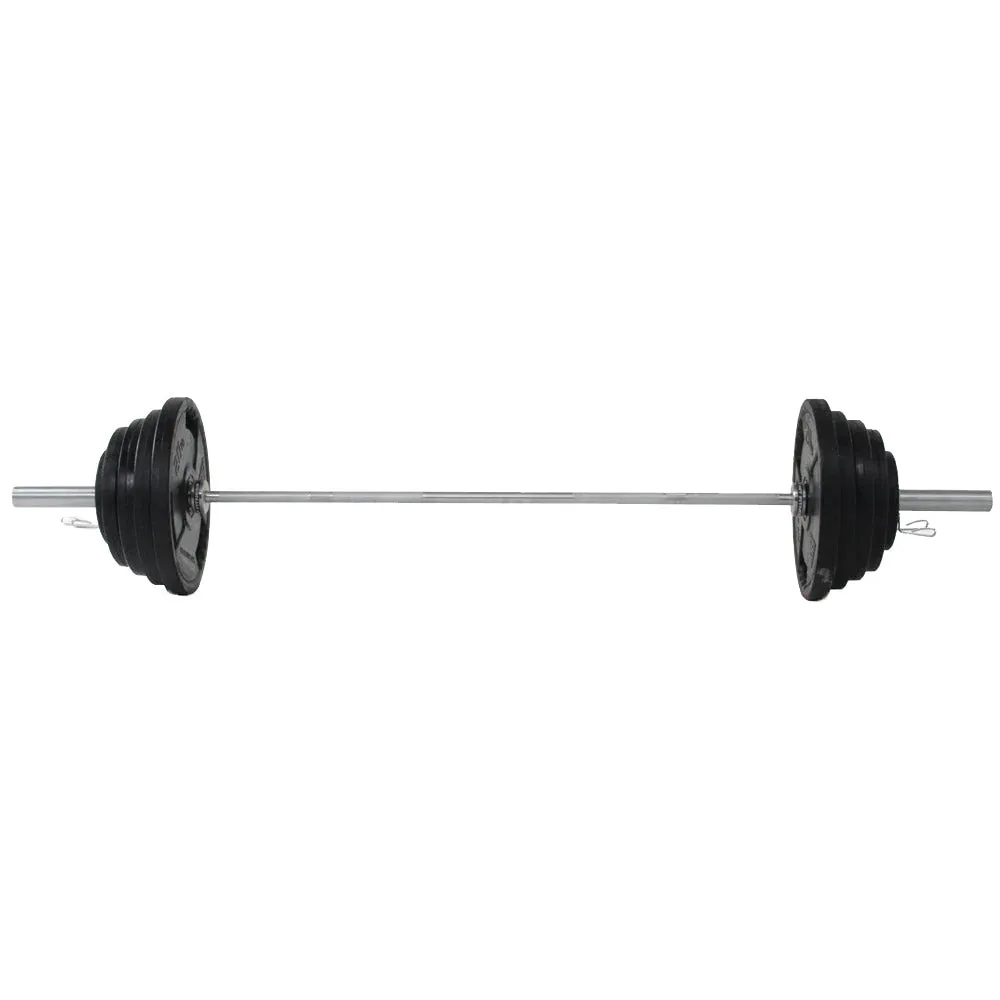 Hit Fitness 120kg Performance Weight Set | Radial Plates and Barbell