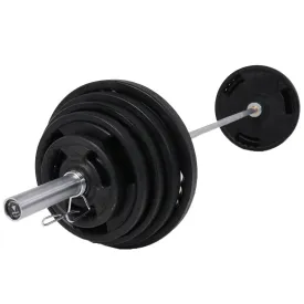 Hit Fitness 120kg Performance Weight Set | Radial Plates and Barbell