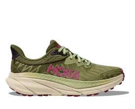 Hoka One One Challenger 7 Trail Running Shoe - Forest Floor / Beet Root