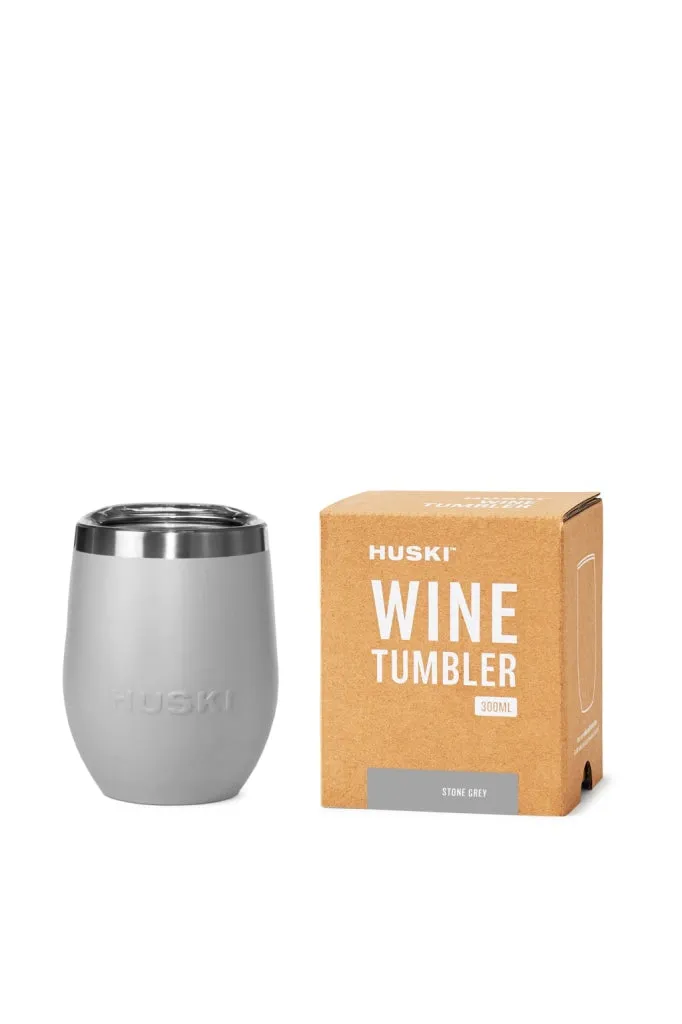 Huski - Wine Tumbler - Stone Grey