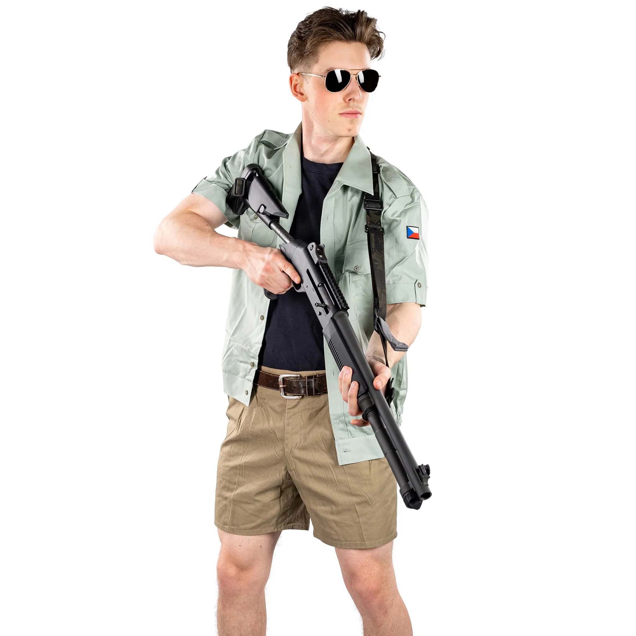 Italian Forze Armate Khaki Shorts [Five Button Fly]