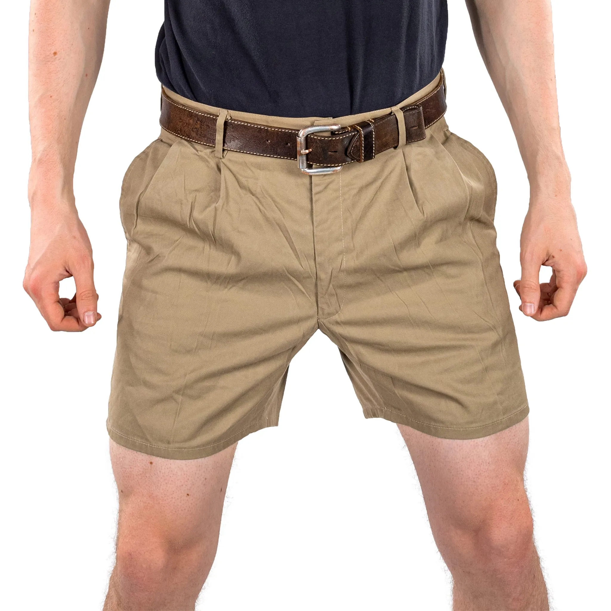 Italian Forze Armate Khaki Shorts [Five Button Fly]