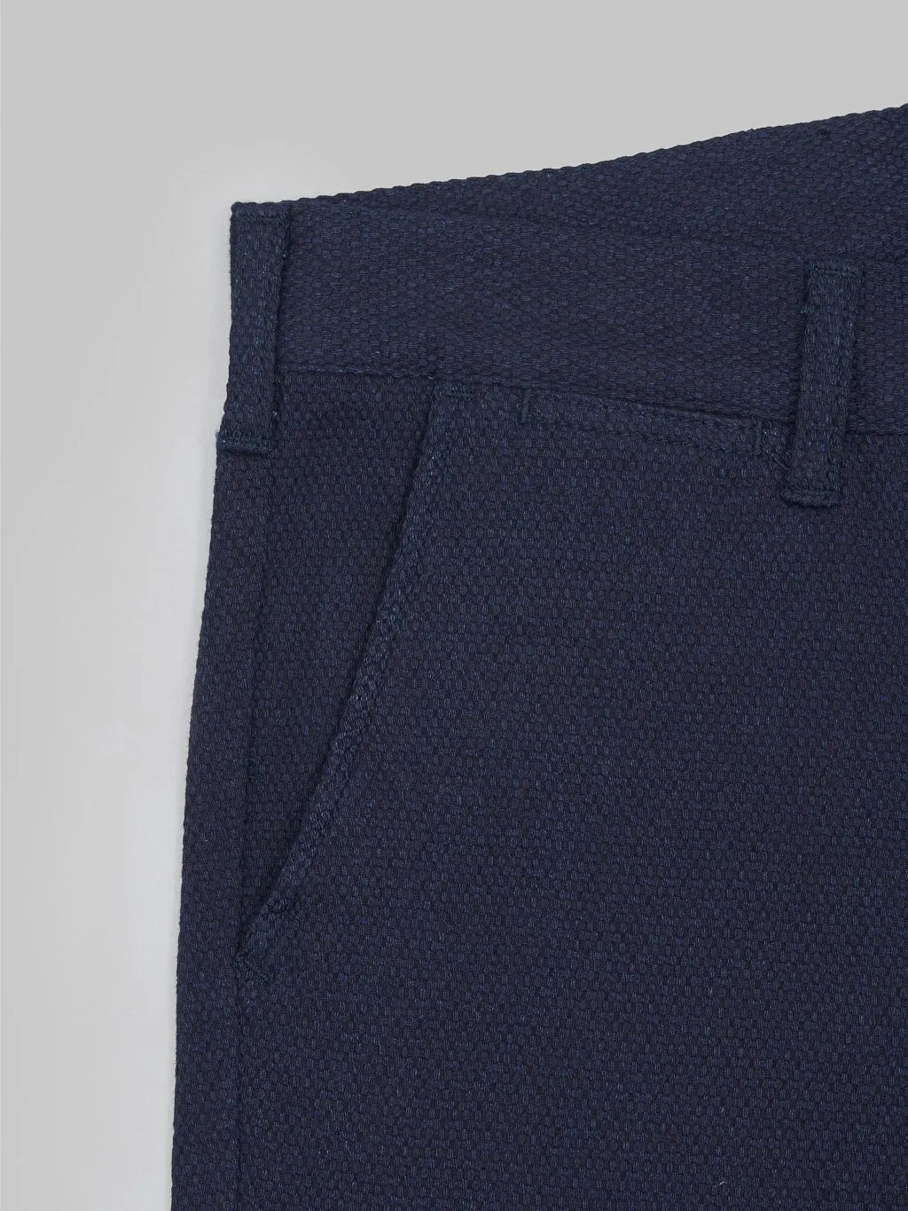 Japan Blue Sashiko Indigo Jacquard Shorts