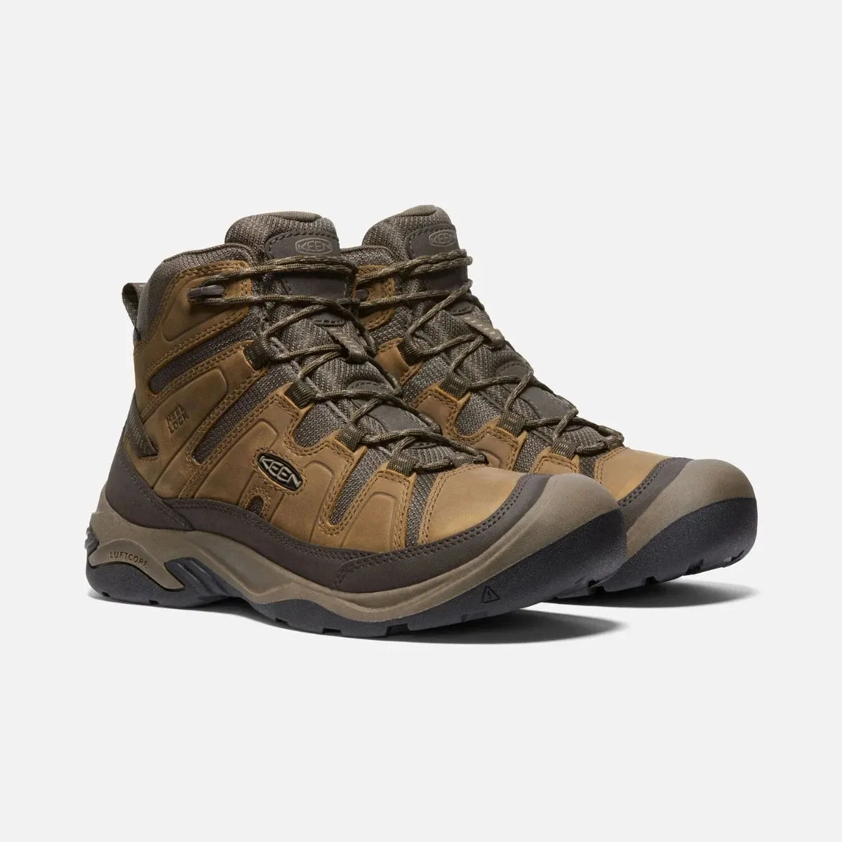 Keen Circadia Mid WP Hiking Boot - Bison / Brindle