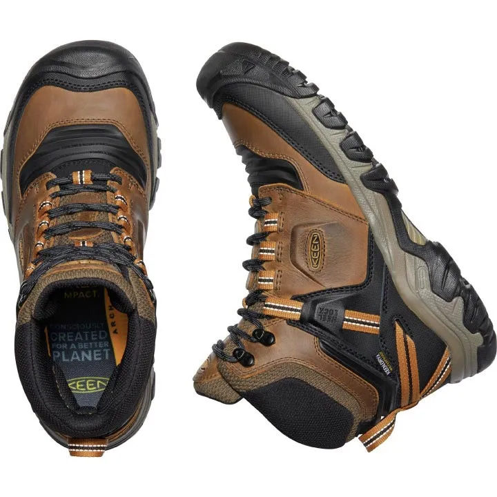 Keen Ridge Flex Mid WP Hiking Boot - Bison / Golden Brown