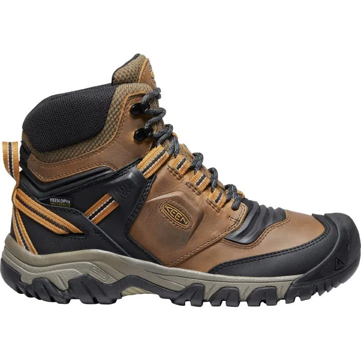 Keen Ridge Flex Mid WP Hiking Boot - Bison / Golden Brown