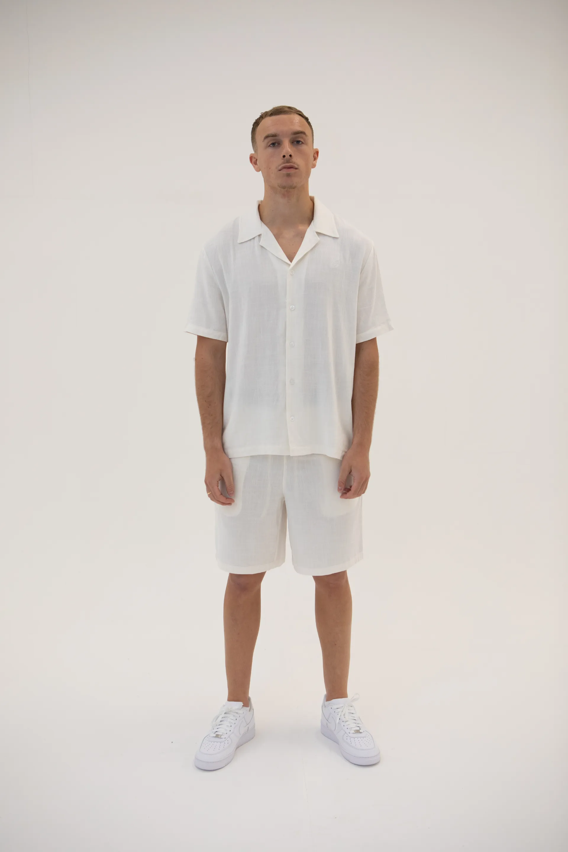 Linen Shorts - Cream