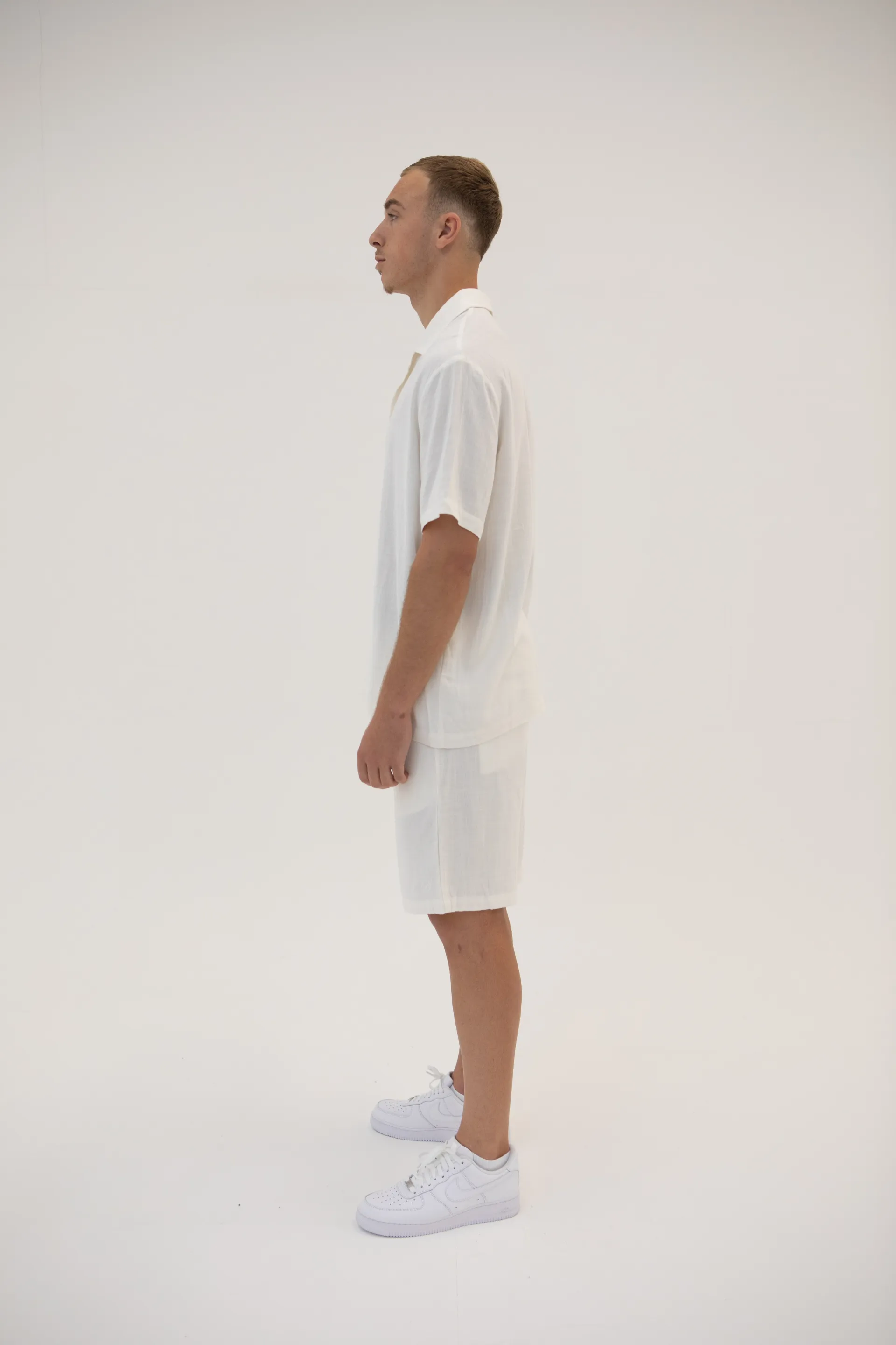 Linen Shorts - Cream