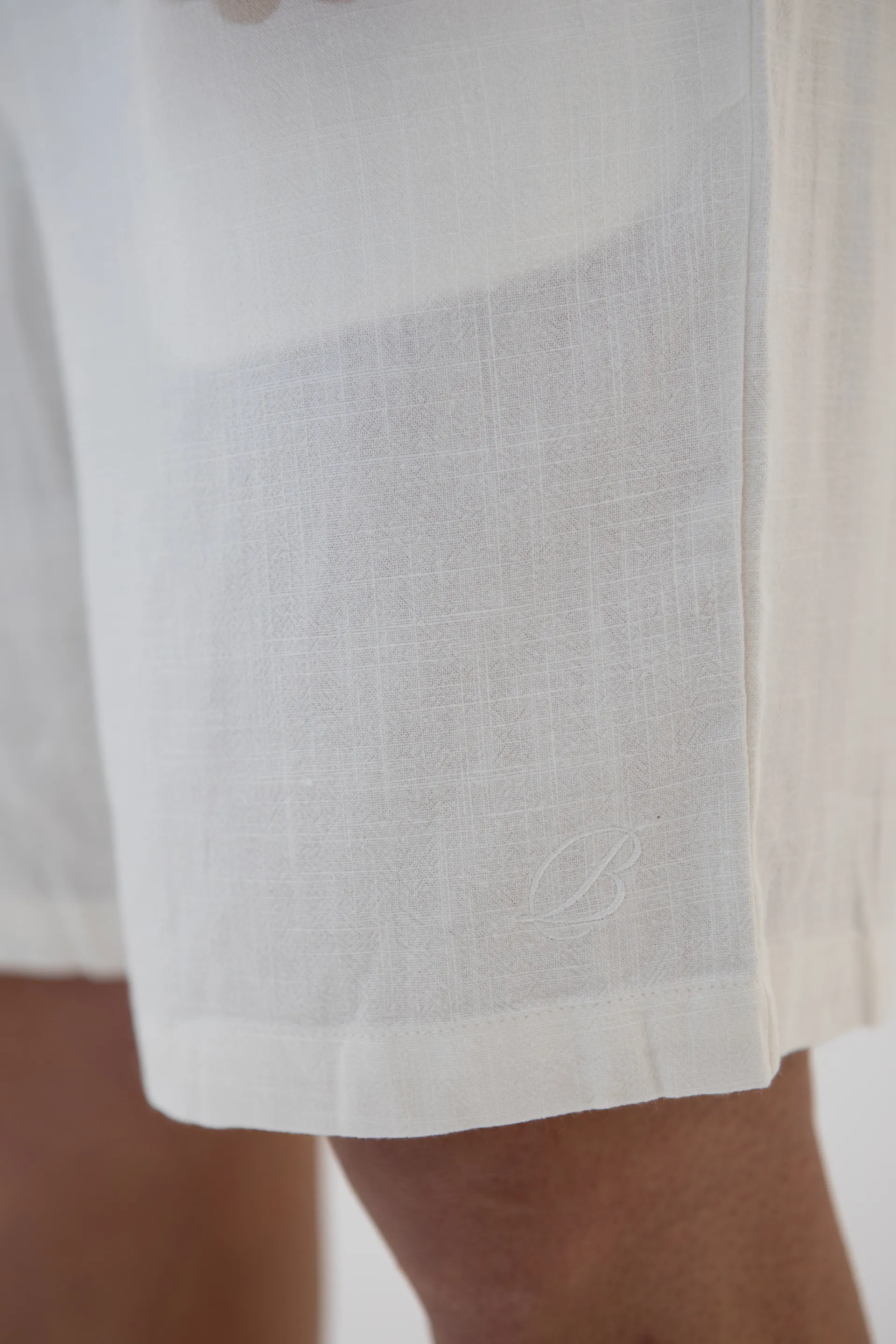 Linen Shorts - Cream