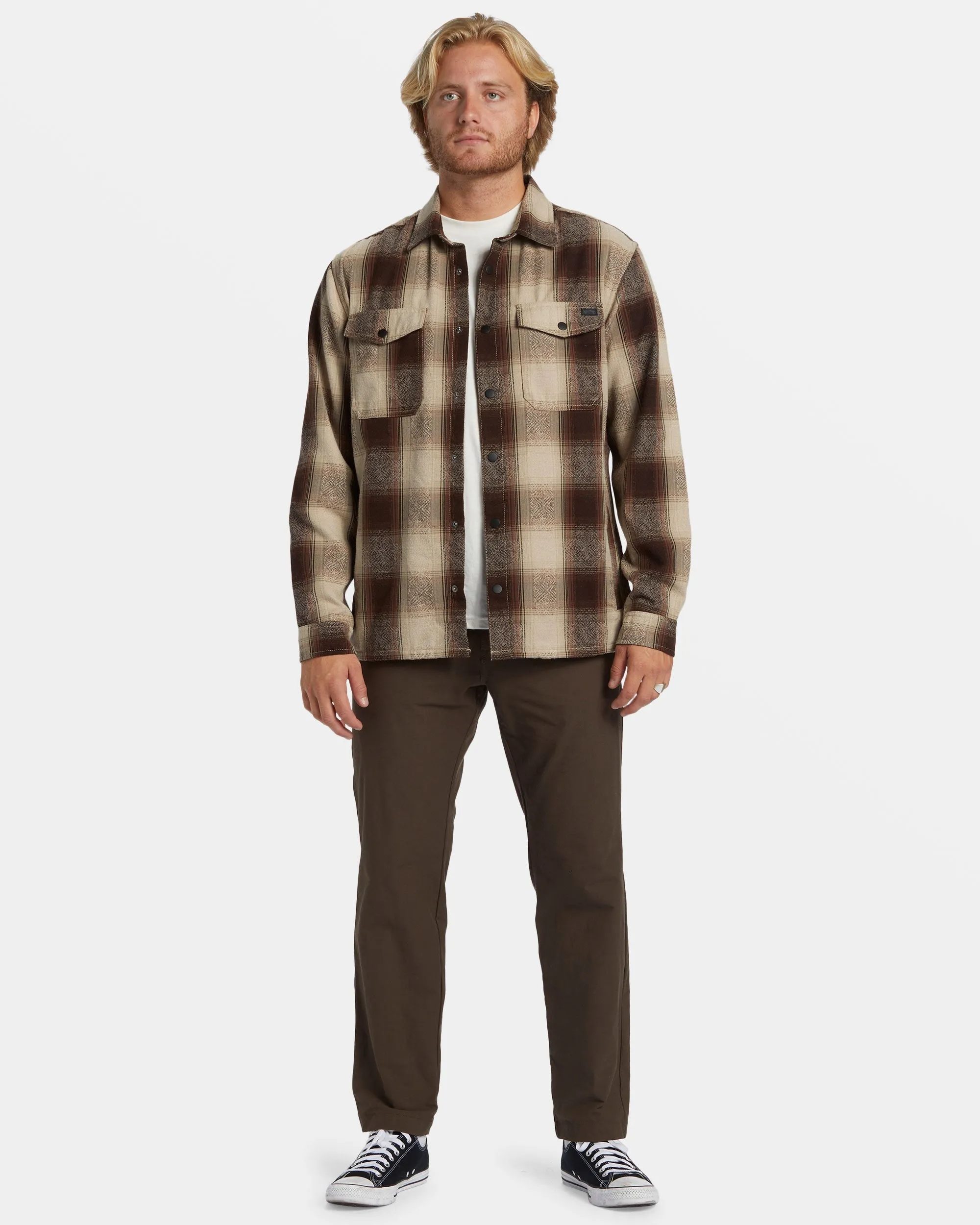 Lodge Long Sleeve Flannel Shirt - Java