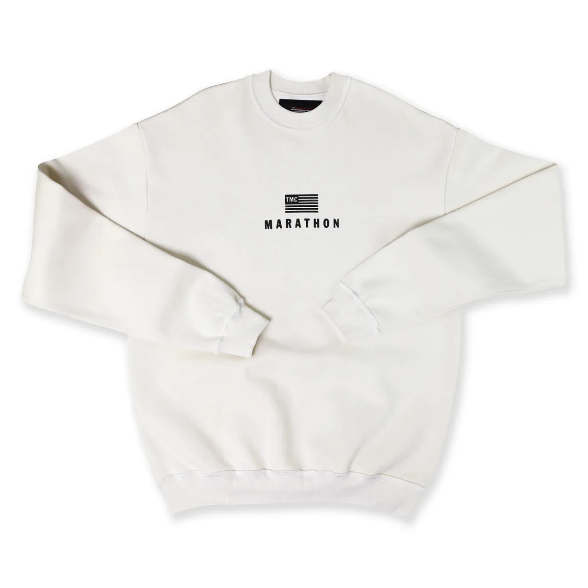 Marathon Modern Crewneck Sweatshirt - Cream/Black