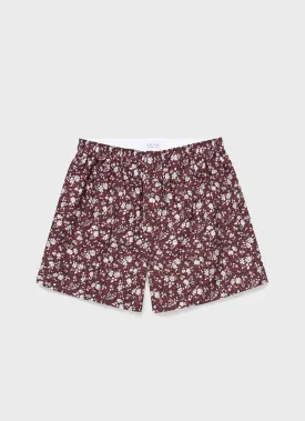 Men's Classic Boxer Shorts in Liberty Fabric Red Pepper Floral